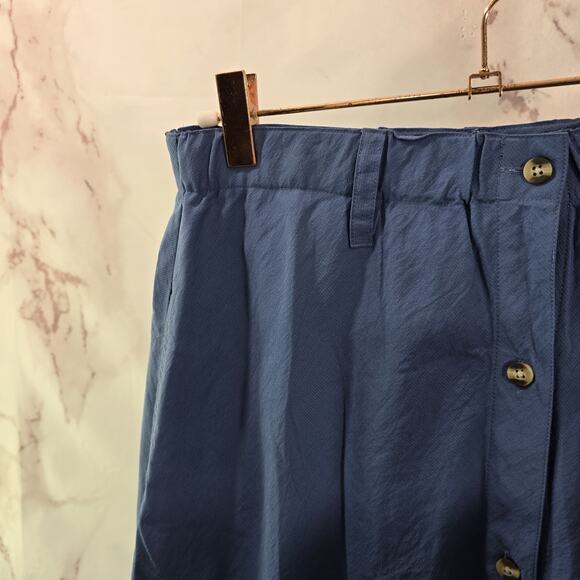 REI Skirt Womens 10 30 Blue Maxi Midi Vintage 90s Nylon Ripstop Morocco Rare HTF - Picture 2 of 16